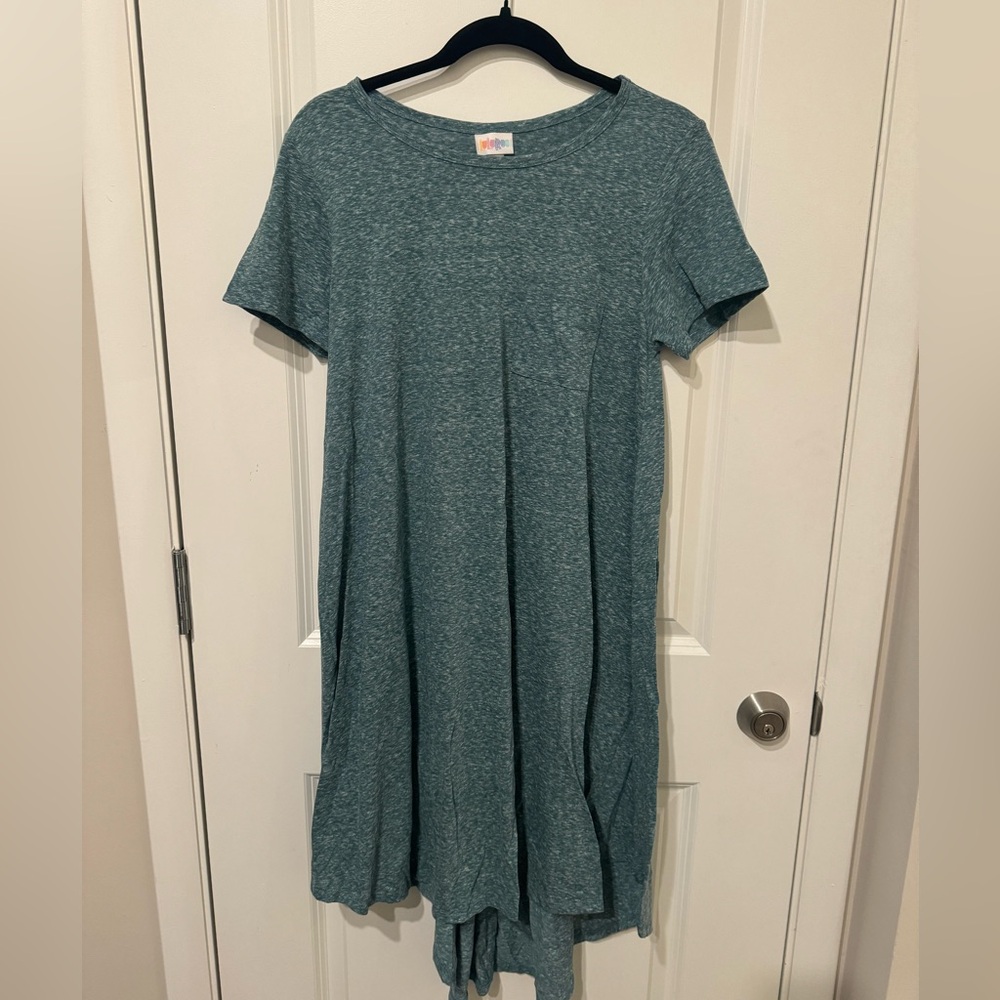LuLaRoe Carly dress Heather pattern